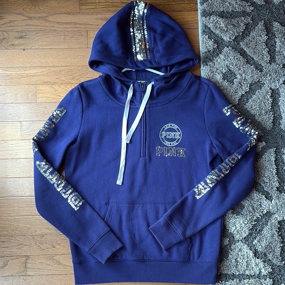 Blue PINK Victoria's Secret women’s Hoodie
